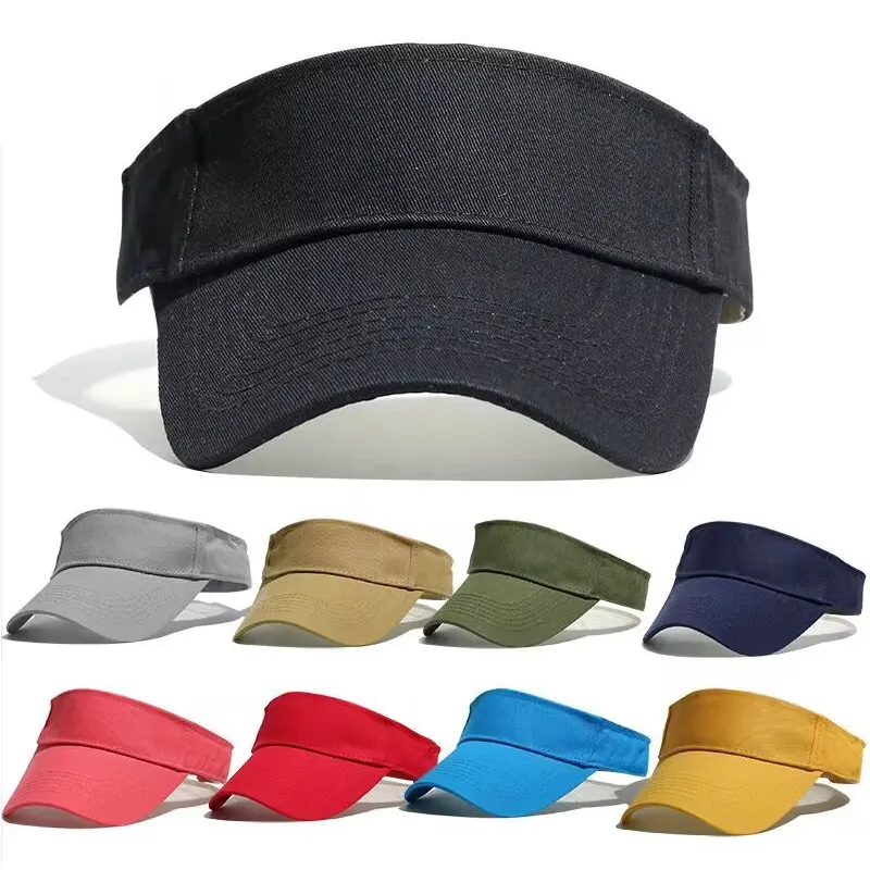 Desain baru topi Trucker Logo kustom topi bisbol hitam topi Golf katun olahraga topi Visor