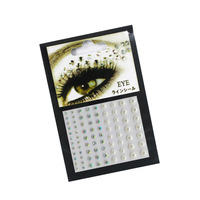 Vente chaude Festival Fête Cristal Bijoux Corps Visage Strass Autocollants Temporaire Gem Eye Tatouage Autocollant pour les Femmes