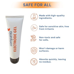 Gel d'électrode sans huile longue durée non toxique facile à enlever idéal pour les peaux sensibles électrothérapie et traitements médicaux - Product Image 5