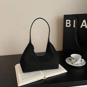 Nuova Borsa Casual alla Moda Stile Dumpling in Camoscio Versatile Retrò Grande Capacità <span class=keywords><strong>Chic</strong></span> Tracolla Singola per Donna - Product Image 6