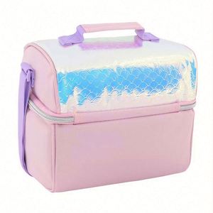 Bolsas de Almuerzo para Niños, Bolsa de Almuerzo con Lentejuelas Brillantes, Bolsa Ecológica para Niñas, Bolsa de Almuerzo Grande a Prueba de Fugas - Product Image 2