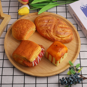 Juguete de Peluche Suave de PU de Rebote Lento, Comida Realista: Huevo Frito, Panecillo, Croissant, Tostada, Dulce y Antiestrés - Product Image 4