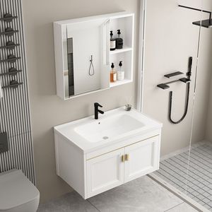 Modern minimalist dressing bathroom cabinet wash basin cabinet combination wash basin wash table basin - Product Image 1