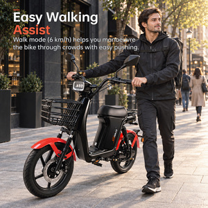 Usine chinoise de vélos électriques : Scooter électrique de livraison de marchandises 14 pouces personnalisable (CKD/SKD) avec <span class=keywords><strong>alarme</strong></span> GPS, carte NFC, panier et porte-bagages arrière - Product Image 6