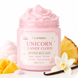 Savon de bain fouetté hydratant OEM ODM Marque Privée Bonbons Licorne Nettoyant Corporel Végétalien Mangue Ananas <span class=keywords><strong>Vanille</strong></span> - Product Image 1
