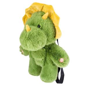 Cute Green Dino Super Soft Plush Stuffed Animal Backpack with Stress Relief Function for Kids Adjustable Shoulder Strap Birthday - Product Image 3