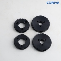 Polea de Nylon POM con Dientes Rectos Personalizada de Alta Calidad 36T, Polea de Transmisión Síncrona Negra