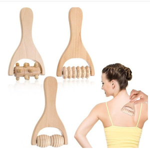 Rouleau de massage en bois pour la tête et le cuir chevelu, outil de relaxation musculaire, rouleau de <span class=keywords><strong>drainage</strong></span> <span class=keywords><strong>lymphatique</strong></span> manuel, rouleau de thérapie en bois - Product Image 3