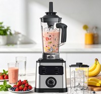 Mixeur Commercial et Domestique Robuste 2-en-1 Unique pour Aliments Humides et Secs
