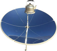 Cuisinière solaire parabolique de 150 cm de diamètre, four solaire portable, cuisinière d'extérieur
