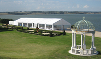 Grande tente de réception pour mariage, pour 200 personnes, en PVC double couche, toutes saisons, avec structure en alliage d'aluminium, idéale pour les événements religieux