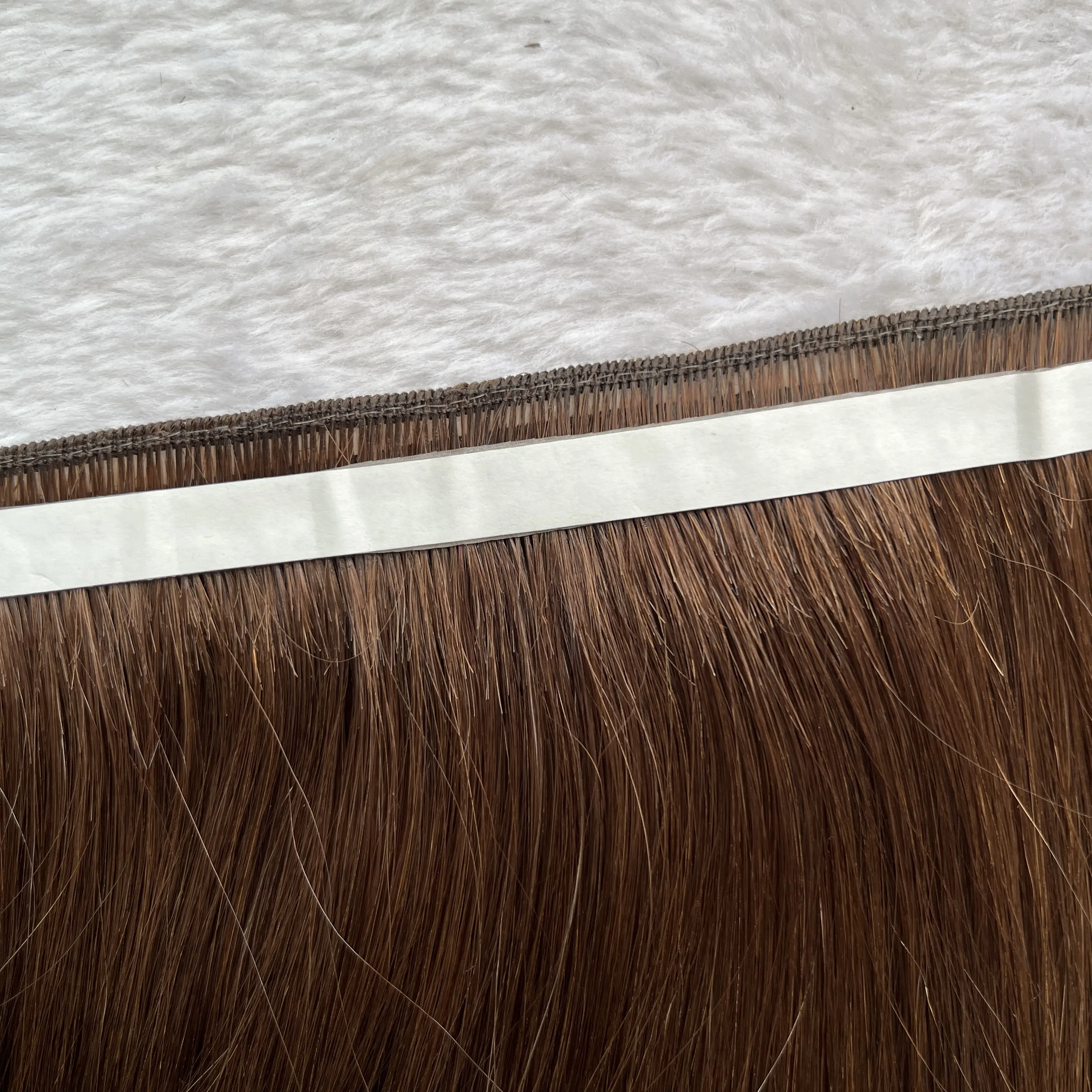 Hair Extensions Pu Tape Hair Inslag Custom Made Zijdeachtige Rechte Zwarte Naadloze Inslag Huid Inslag Remy Hair Human