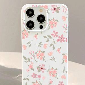 Suave estilo artístico Pantalla Completa Floral pequeño fresco Jelly TPU teléfono caso explosivo blanco pequeño patrón Floral Premium Ins caso - Product Image 4