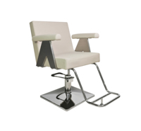 Chaise de salon cyan à hauteur réglable pour la coiffure et le coiffage pour les salons de coiffure