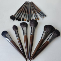 Produit de livraison directe, meilleur ensemble de pinceaux de maquillage de luxe de qualité supérieure, professionnel, végétalien, 24 pièces, brun, pinceaux de maquillage synthétiques professionnels