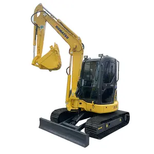 เครื่องขุดขนาดเล็กมือสอง PC55 komatsu pc55mr รถขุดตีนตะขาบขนาดเล็กในเซี่ยงไฮ้เพื่อขาย