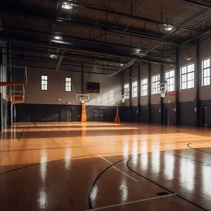 Easy Installation Modern Design Steel Structure Basketball Gym School Indoor Stadium From Qingdao China