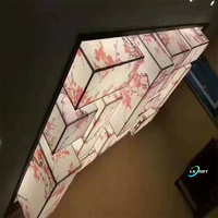 Techos Tensados LeArt Modernos con Impresión UV 3D, Diseño Floral Satinado, para Sala de Juegos
