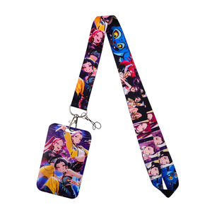 <span class=keywords><strong>11</strong></span> màu chất lượng cao phim hoạt hình phim hoạt hình Kpop Thợ Săn Quỷ Lanyard với chủ thẻ ID - Product Image 3