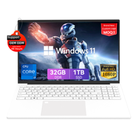 Ordinateur portable professionnel de haute qualité, nouveau, 16,1 pouces, Intel Core i7 Quad Core 1,2 GHz, Windows 11, 16 Go de RAM, 512 Go de SSD, écran IPS, anglais, étudiants