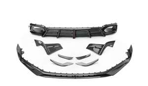 Nuevo Lip Delantero de Fibra de Carbono Seca para <span class=keywords><strong>Audi</strong></span> R8, Protector de Parachoques Pequeño con Recortes para Escape, Instalación con Tornillos, 2017-2024 - Product Image 2