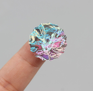 Tùy chỉnh in ấn tự dính Holographic phim Hologram Sticker UV Hologram Làm xáo trộn rõ ràng Sticker Hologram - Product Image 1