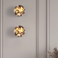 Lampe murale décorative vintage au design rond créatif, éclairage LED moderne pour salon, chambre et extérieur