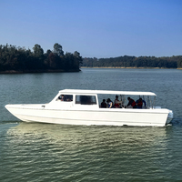 Le plus populaire Water Taxi fibre de verre 26 passagers bateau Ferry rivière cabine Cruiser bateau de vitesse de l'eau personnalisé