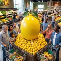 Citron artificiel géant de 72 cm, réaliste, en mousse, pour la décoration visuelle des vitrines de magasins et des centres commerciaux
