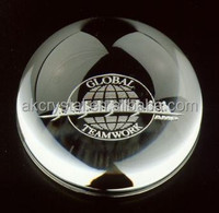 Vente directe usine – Presse-papiers en verre cristal en forme de dôme, semi-transparent, fait main, pour sublimation, avec gravure laser 3D et impression couleur