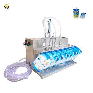 FillinMachine 4 dik torba dolum makinesi sıvı dolum makinesi bal hardal dolum makinesi doğru ölçüm