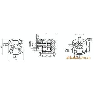Pompes à engrenages série CBK 2.1/2.6/2.7/3.2/3.3/3.7 Pompes hydrauliques à entrée latérale/sortie latérale - Product Image 3