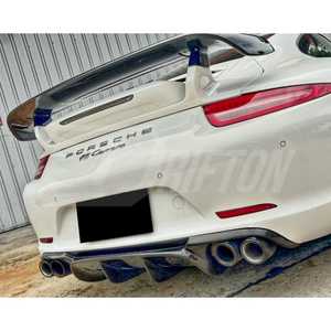 ตัวกระจายคาร์บอนไฟเบอร์ด้านหลังสไตล์ V สำหรับ PORSCHE 911 Carrera S 4S GTS 991 991.1 2012-2015 - Product Image 3