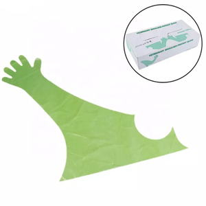 100 piezas <span class=keywords><strong>Boer</strong></span> cabra ganado Touchntuff guantes A.I plástico largo brazo longitud veterinario puño guante - Product Image 4