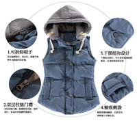 Femmes épaissir polaire fausse fourrure chaud manteau capuche Parka pardessus cachemire mélange veste/gilet automne hiver sans manches gilet avec chapeau