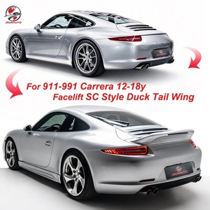 Aileron arrière en fibre de carbone style 911 <span class=keywords><strong>SC</strong></span> pour <span class=keywords><strong>991</strong></span> Carrera Targa GTS 12-18y, look rétro, aileron de coffre type bec de canard, kits aérodynamiques - Product Image 1