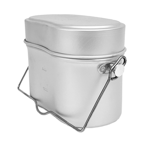 Aluminum Outdoor <b>Camping</b> Cookware Set with Stainless Steel Cover and Handle for Portable Use - Product Image 1