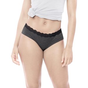 FOXA Paquete de 10 bragas hipster de encaje para mujer, algodón y elastano, cintura media, ropa interior transpirable - Product Image 2