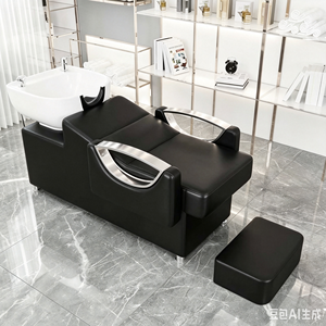 Mobilier de salon de beauté, lit de lavage inclinable avec évier, bac de lavage pour salon de coiffure - Product Image 2