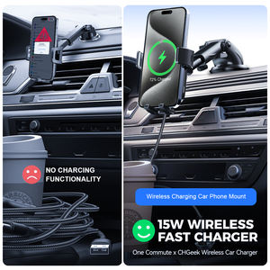 Meilleur support de téléphone de <span class=keywords><strong>voiture</strong></span> 15w, support de tableau de bord, <span class=keywords><strong>chargeur</strong></span> de <span class=keywords><strong>voiture</strong></span> sans fil, charge rapide, support de téléphone pour <span class=keywords><strong>voiture</strong></span> avec charge sans fil - Product Image 2