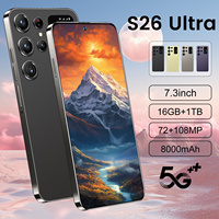 Nuevo Smartphone Original S26 Ultra 5G 2025, Pantalla HD de 7.3 Pulgadas, 16GB+1TB, Doble SIM, Desbloqueado, Android 14.0, Versión Global de Doble Núcleo