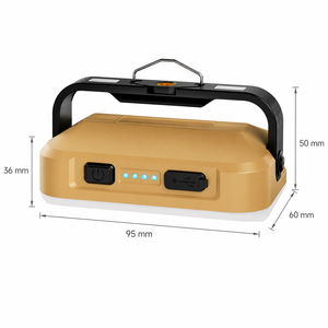 Lámpara Solar LED para Camping y Pesca, Batería de Larga Duración, Resistente al Agua IP44, Certificación CE, Luz Blanca Cálida de 3500K, Ajustable - Product Image 2