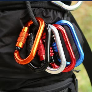 Boucle d'escalade Sécurité Escalade Mousqueton En Aluminium Mousqueton Clip Certification CE 25kn 7075 Aviation Aluminium 90g - Product Image 1