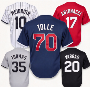 Camiseta de Béisbol para Hombre MEIDROTH # 10 TOLLE # 70 ANTONACCI # 17 THOMAS # 35 VARGAS # Camisetas Deportivas Bordadas con 20 Puntadas, Múltiples Estilos - Product Image 1