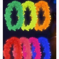 Couronnes de fête de carnaval, bracelets, colliers, guirlandes hawaïennes colorées, fleurs de poignet pour la danse, accessoires de spectacle pour la maternelle