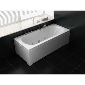 Baignoire spa intérieure Whirlpool VILLA GABRIELA 170 x 75 cm blanche avec jets de massage LED - Product Image 4