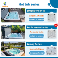 Personnalisé 5 Personnes Whirlpool Extérieur 45 Jets Spa Pas Cher Spa Baignoire CE Approuvé Bain à Remous Jacuzzier avec Blaboa Gecko JOYONWAY