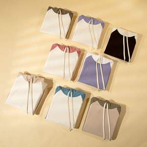 Sweat à capuche surdimensionné en velours côtelé imprimé en 3D personnalisé, 320 g/m², taille XL, anti-froissement, polyester/coton, manches de différentes couleurs - Product Image 4