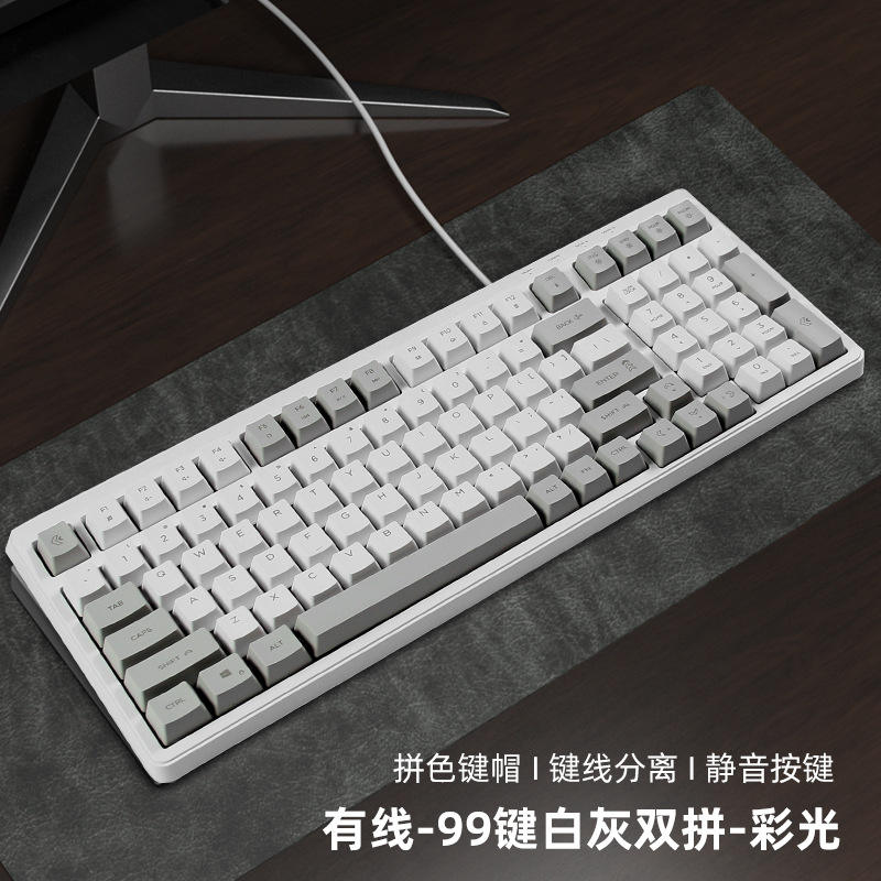99 Key/White Gray [Wired] Mixed Light Effect