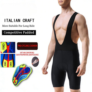 Vêtements de cyclisme d'été pour hommes sur mesure, short de cyclisme à bretelles, séchage rapide et respirant, rembourrage en silicone, short de vélo - Product Image 2